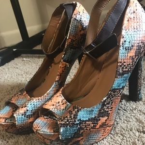 Snake Skin Heels